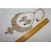 Handmade Crystal Polki Bridal Fashion India jadau vintage necklace Gold Plated